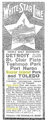 Sugar Island Park - 3 September 1908 Ad
